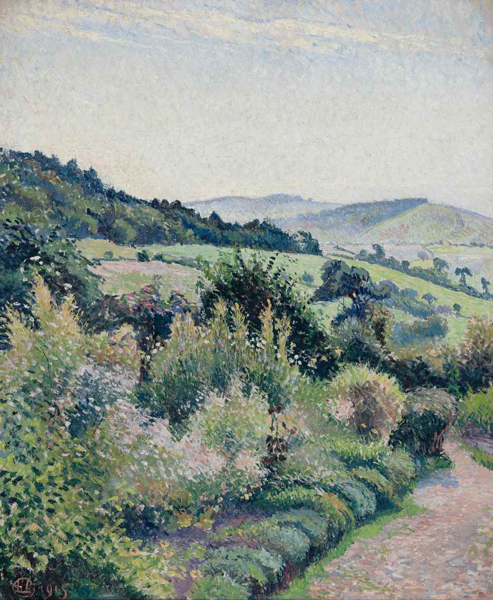 Garden in Autumn, Fishpond - Lucien Pissarro (1863 - 1944)